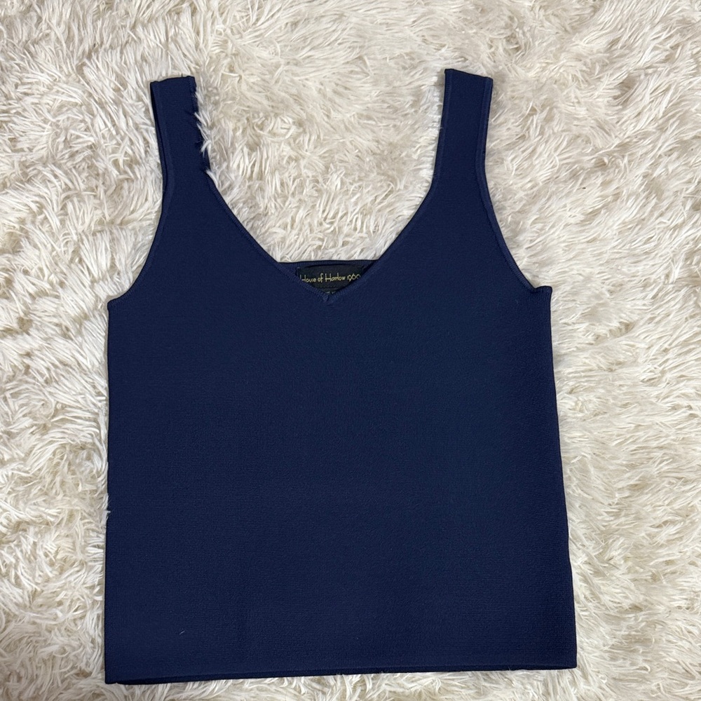 House of Harlow 1960 Deep Blue Tank Top